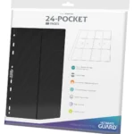 Ultimate Guard 24-Pocket QuadRow Pages Side-Loading Negro (10)