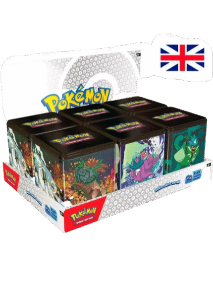 Pokémon TCG Stackable Tin Spring 2025 Expositor *INGLÉS*